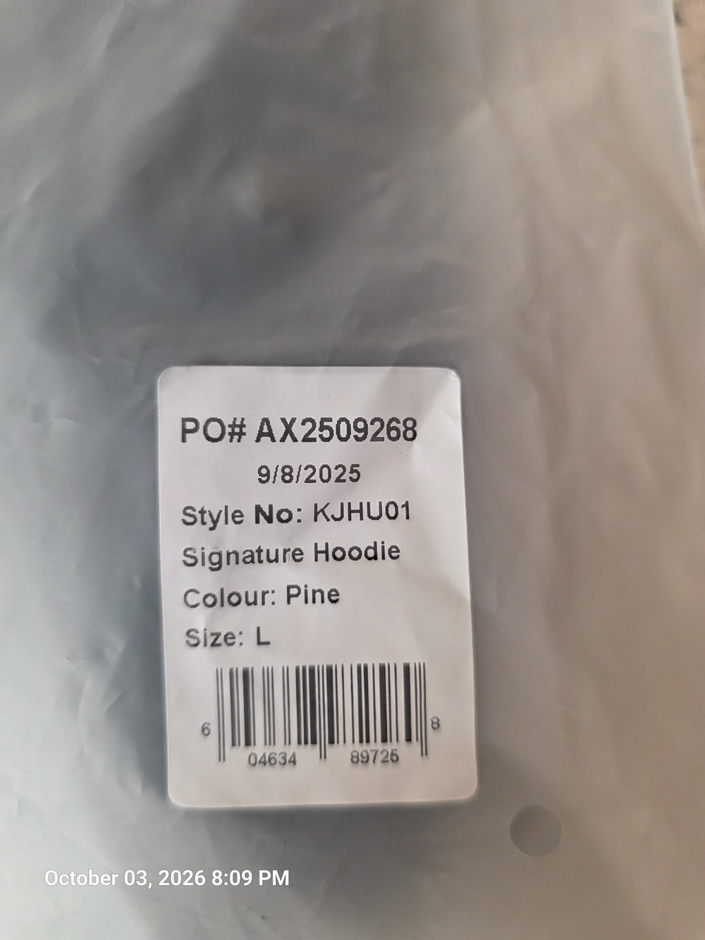 Comfrt Signature Hoodie in Pine - Size L